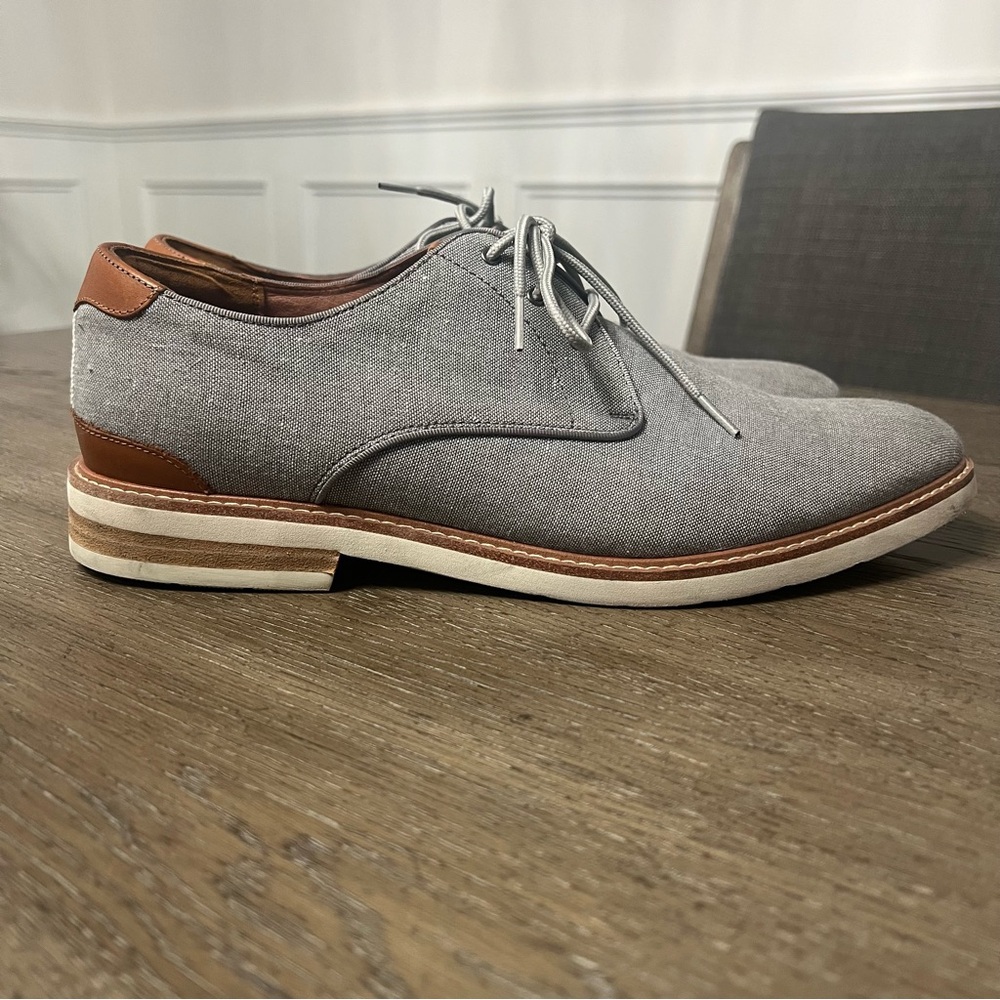 Florsheim Men's Highland Gray Oxford Plain Toe Lace Up Dress Shoes Size 11 - Picture 8 of 12